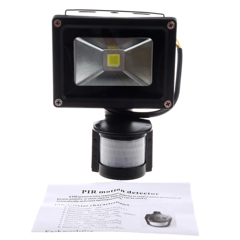 PIR датчик движения настенный чистый белый светодиодный водонепроницаемый