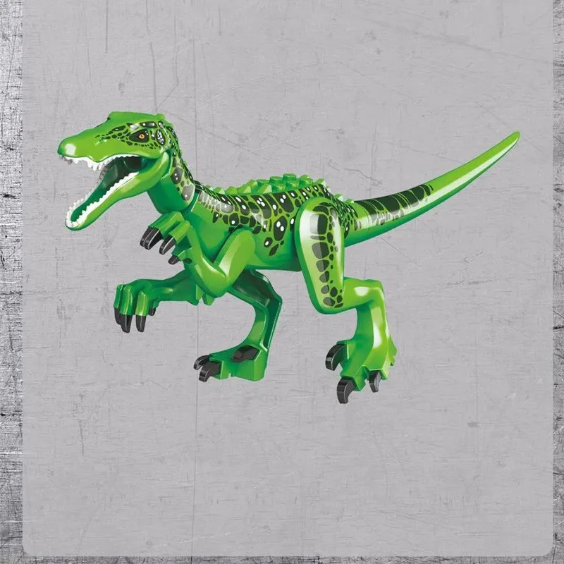 

Jurassic Dinosaurs Tyrannosaurus Rex Wyvern Velociraptor Building Blocks Toys For Children Locking Dinosaurs Park
