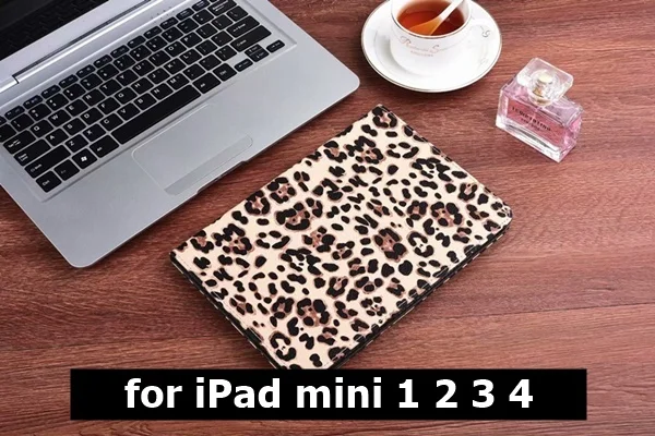 mini 1234-A Чехол для Apple iPad mini 5 чехол Смарт Флип кожаный Леопард Стенд мягкий чехол для iPad mini 1 2 3 4 Чехол 7,9 дюймов kimTHmall - Цвет: mini 1234-A