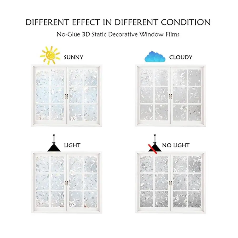 Статическая пленка стеклянная наклейка на окно красивая экономичная ПВХ 3D для