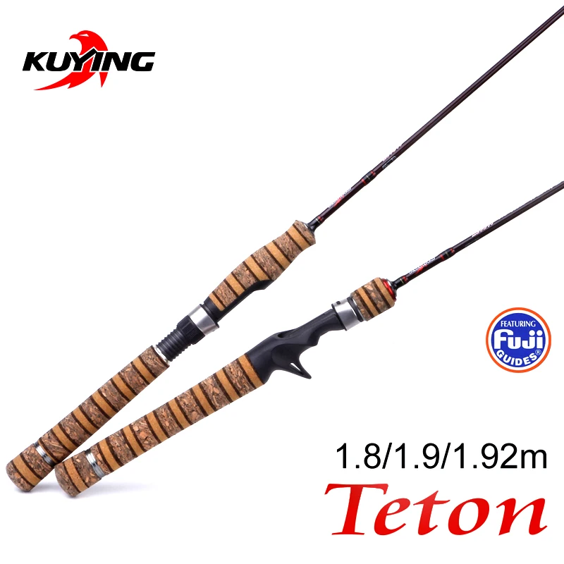 

KUYING Teton UL Ultra-light Soft Fishing Rod 1.8m 1.9m 1.92m Lure Carbon Casting Spinning Cane Pole FUJI Medium Action FUJI Part