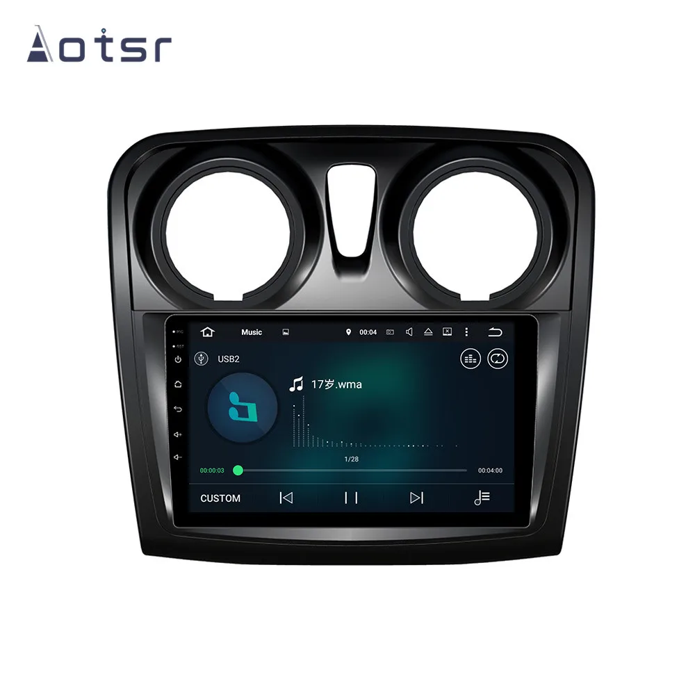 Автомобильный GPS-навигатор DSP Android 9 без автомобильного DVD-плеера для Renault Sandero/Logan