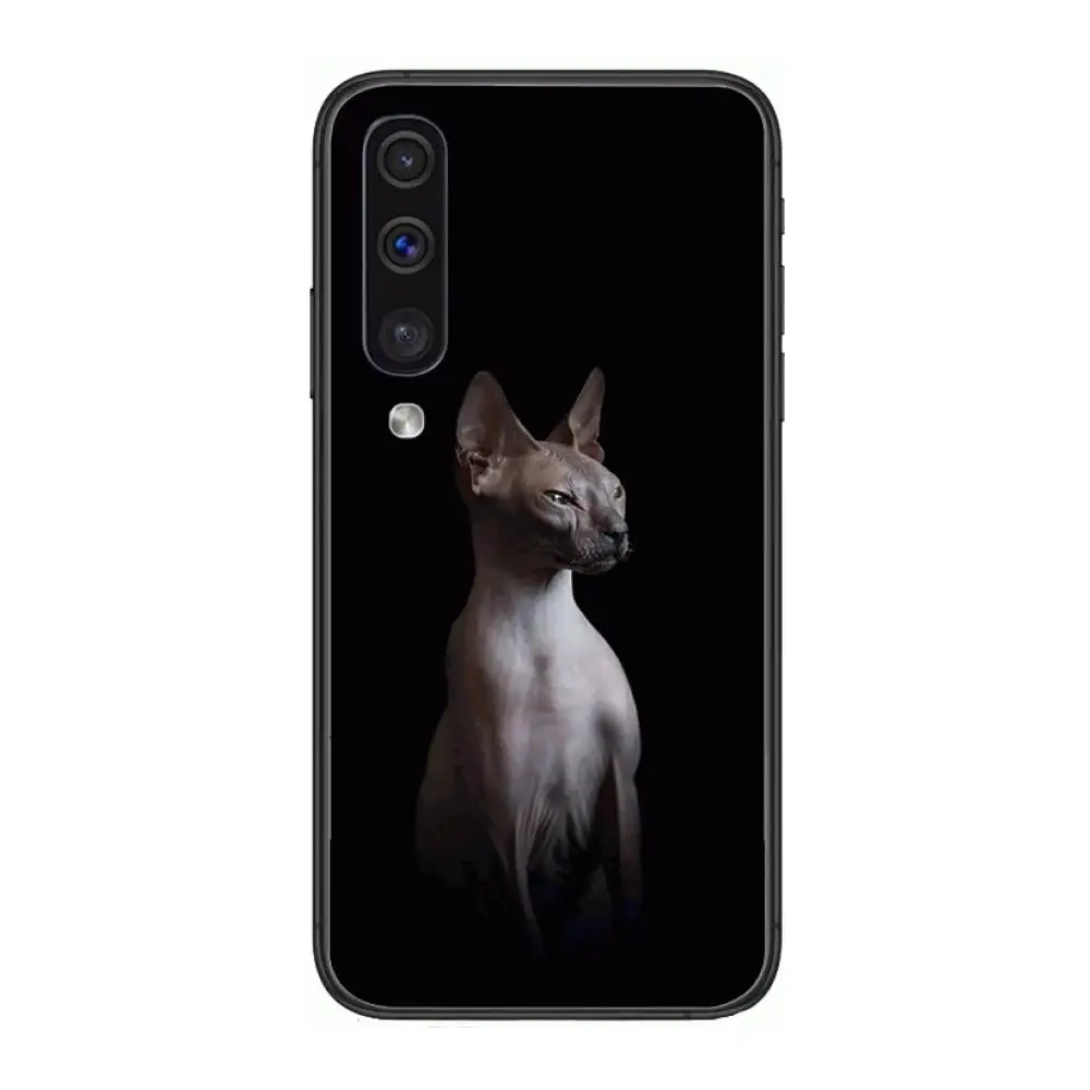 

Sphinx cat Sexy Case Phone Case Hull For Samsung Galaxy A 3 5 6 7 8 9 E 2018 Plus 2017 E S Black Shell Art Cell Cover TPU