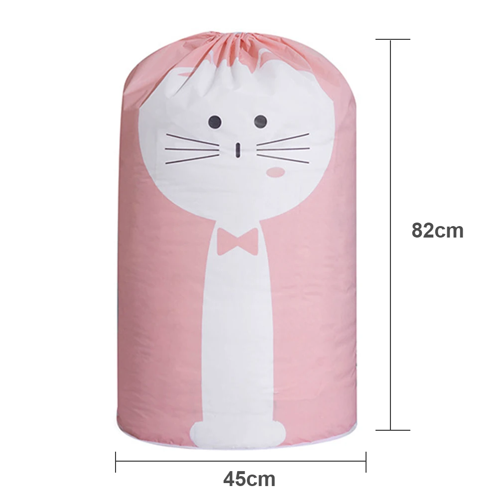1pc PEVA Large Storage Drawstring Bag Bedroom Clothes Pillow Blanket Bags Waterproof Reusable Packing Organizer 45x83cm | Дом и сад