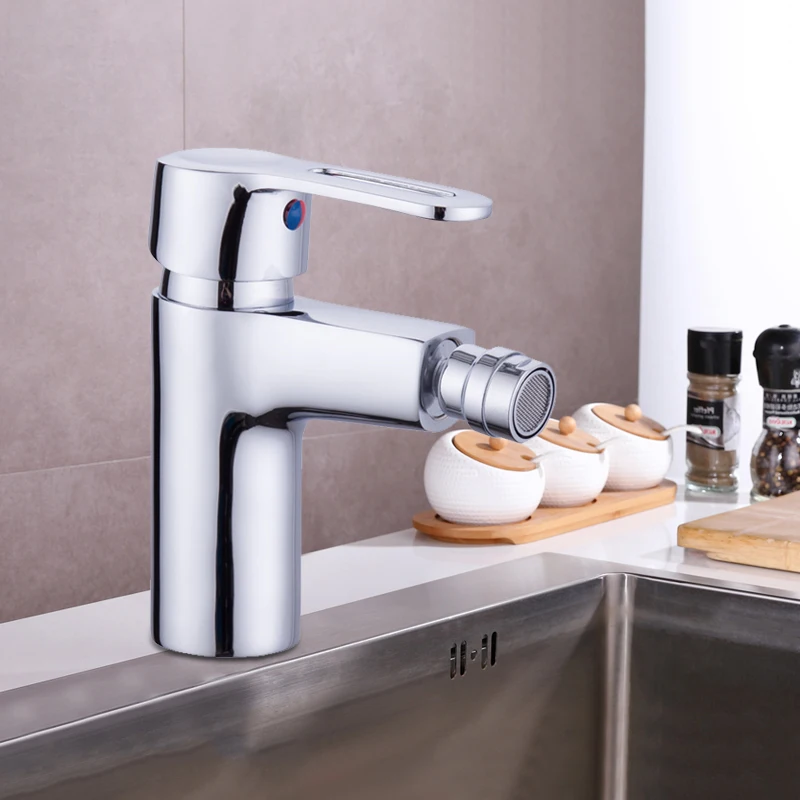 Bathroom Bidet Faucet Copper Washing Basin Sink Adjustable Single Lever Hot Cold Water Mixer Tap Deck Mounted Vanity | Обустройство