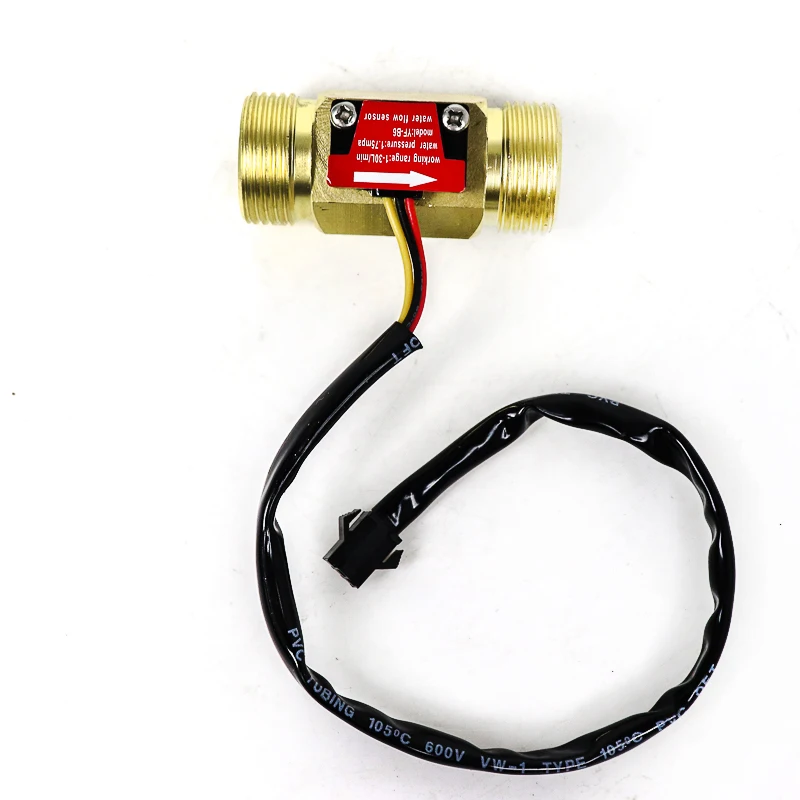 G 1/2" Turbine Flowmeter Spare Parts Range 1-30l/Min Pulse Flow Meter Hall Effect Sensor Solar Water Heater | Инструменты