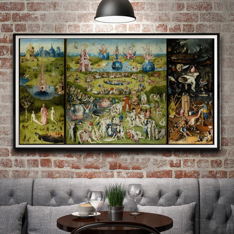 Художественное оформление Сад земных прелестей Иероним Бош постеры и принты