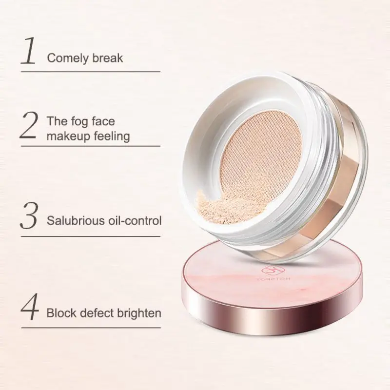 Брендовая пудра для макияжа 3 цвета стойкая рассыпчатая лица водостойкая пудры