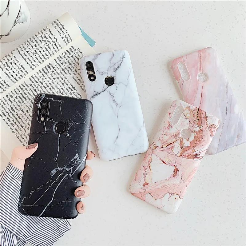 Чехол LANCHE marble для Xiaomi Redmi Note 7 Pro чехол из мягкого силикона и ТПУ задняя крышка
