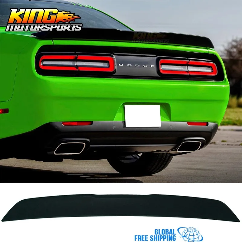 

Fit For 15-18 Dodge Challenger R/T Scat Pack Flush Trunk Spoiler OE No Camera Hole Matte Black Global Free Shipping Worldwide