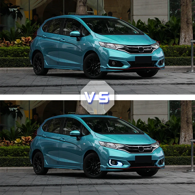 Дневные ходовые огни 2 шт. для Honda Jazz Fit 2018-2020 противотуманные фары 12 В дневной свет