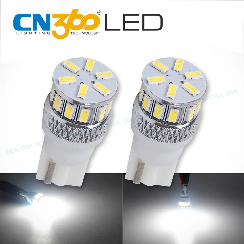 CN360 2 шт. стиль SMD3014 T10 W5W 168 194 автомобильный светильник светодиодный Автомобильный Дверной зеркальный номерной знак для парковки ширина чтения купольная угловая лампочка