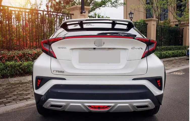 Задний бампер багажник хвост светильник для Toyota CHR 2017 2018 2019 светодиодный фонарь