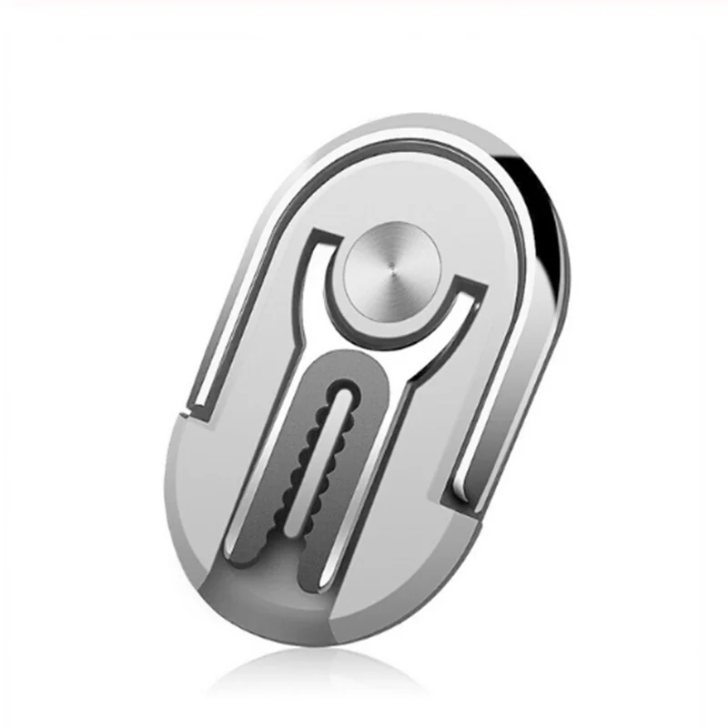 Silver Универсальный многофункциональный держатель для мобильного телефона, вращающееся на 360 градусов магнитное кольцо для телефона, устанавливаемое в автомобильную вентиляционную подставку - Цвет: Silver