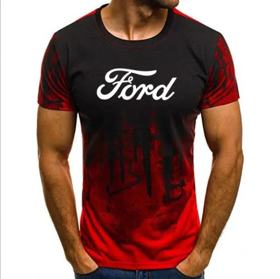 Бесплатная доставка 2019 мужские футболки ford печати t рубашка Летняя топы