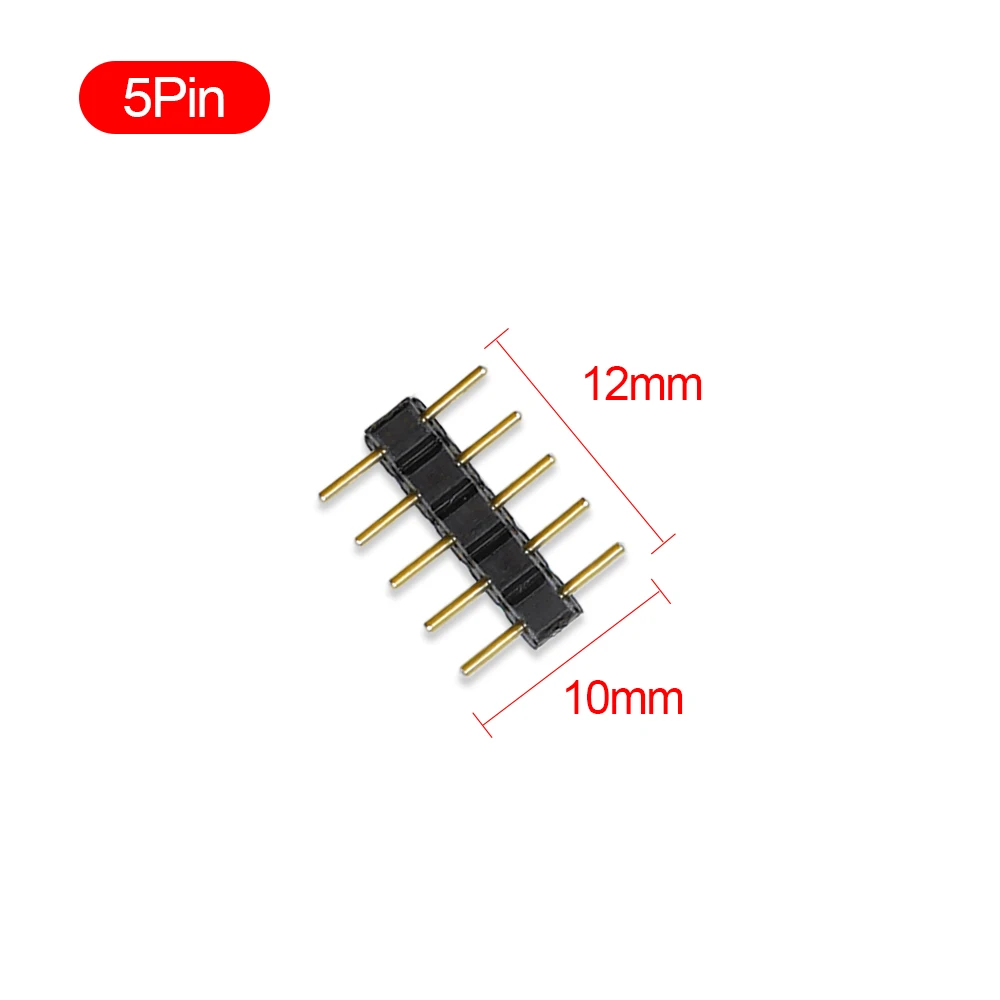 10 шт./лот 5 контактный разъем RGB типа папа для светодиодной ленты RGBW|rgb connector|connectors