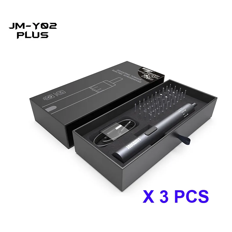 

3pcs per Lot JAKEMY JM-Y02 Plus Adjusting Torque Electric Screwdriver Set
