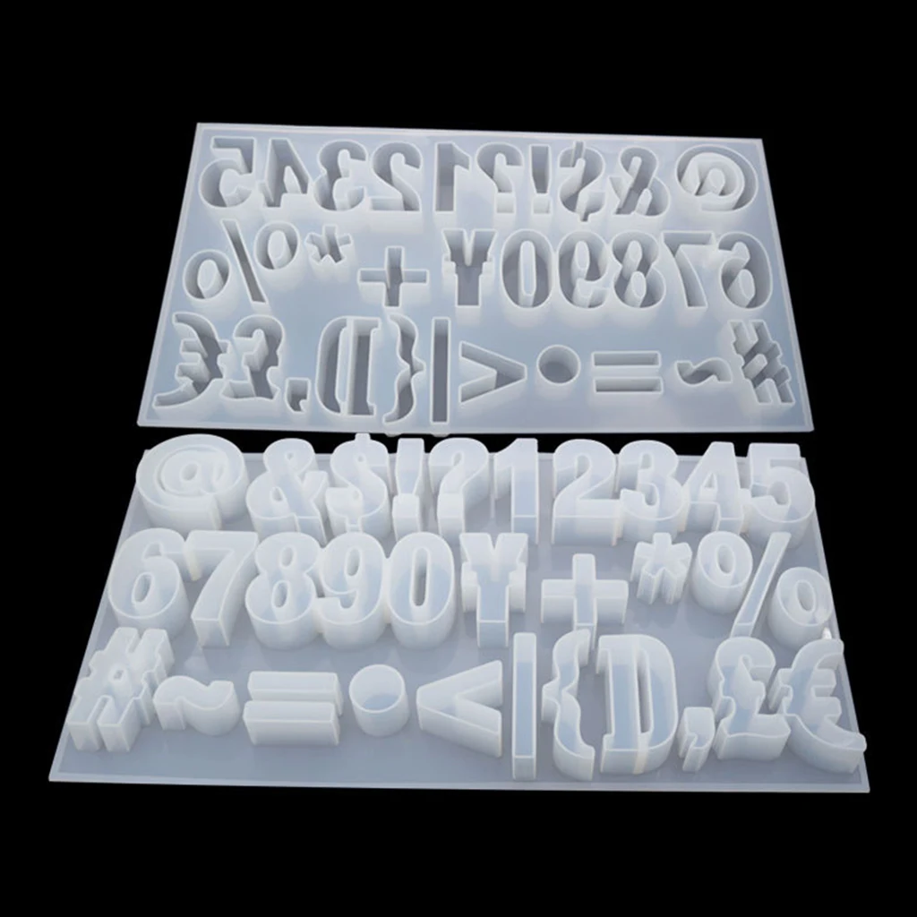 Силиконовая форма с цифрами символами из смолы инструмент для выпечки помадки