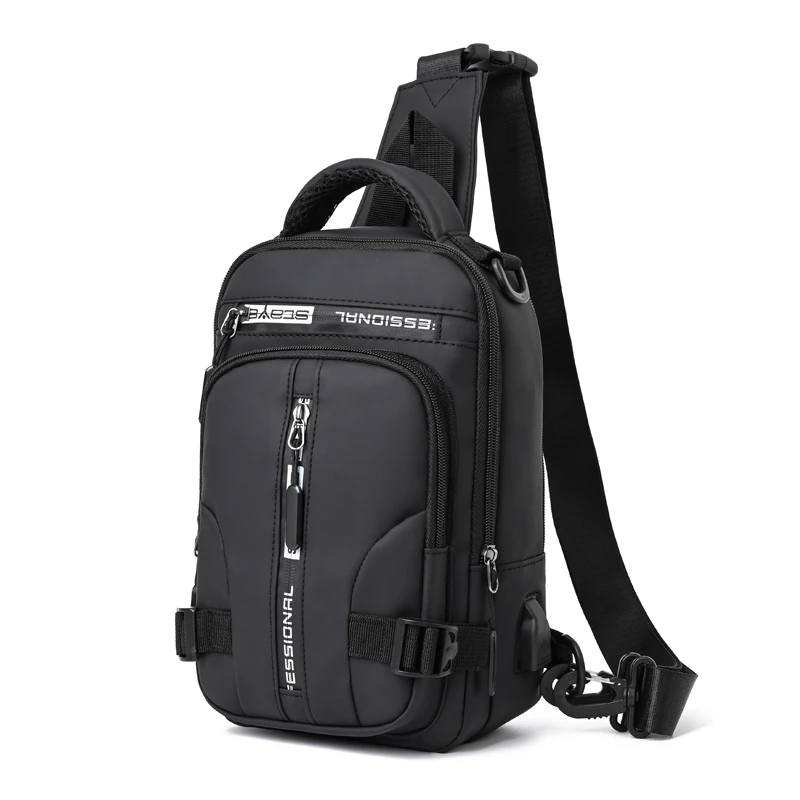 

Multifunctional Chest Bag For Men 2021 Leisure Waterproof Nylon Shoulder Bag Short Trip Messenger Bag Multi-pocket Coin Purse