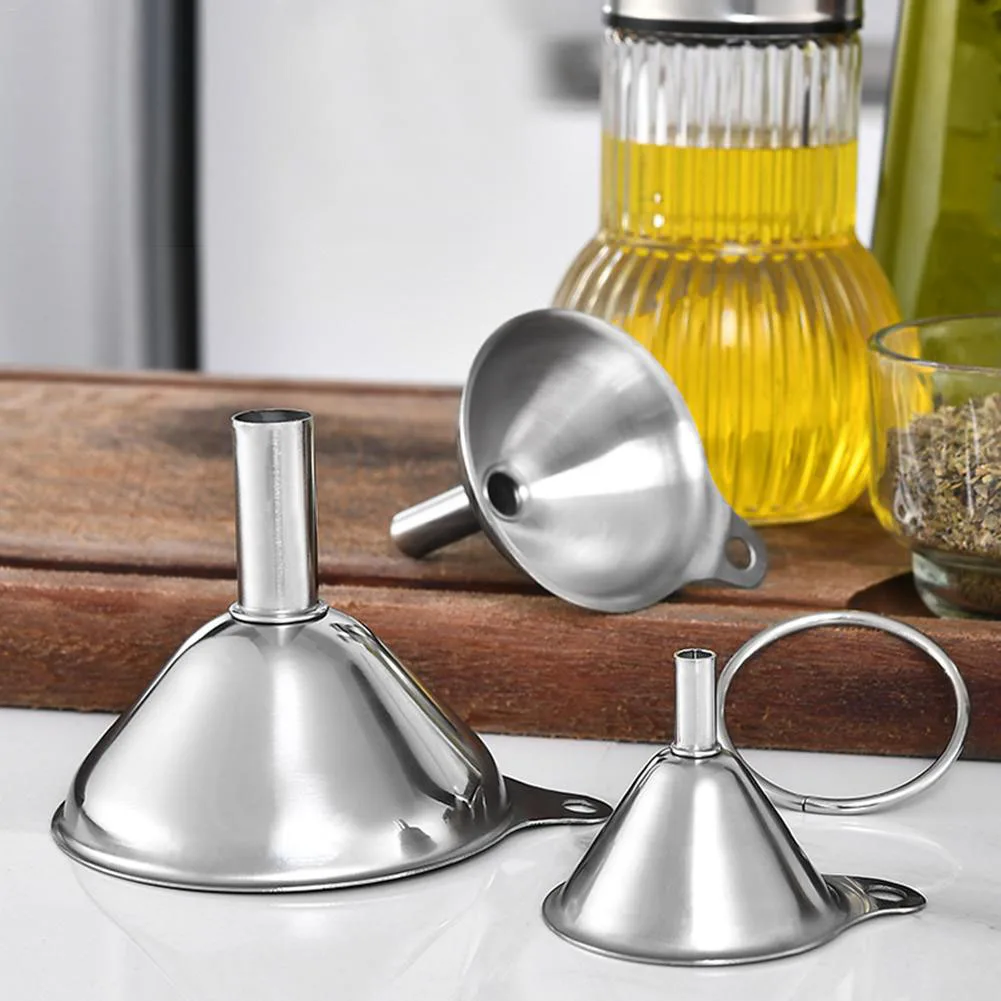 3 шт мини Воронка Из Нержавеющей Стали наполнение фляжка для пива жидкое масло