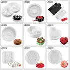 Многоформовые белые 3D формы для торта, формы в форме сердца d для выпечки французских десертов, инструменты для украшения торта 18 силикон формы для Мусса