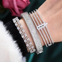 missvikki trendy original new bangle ring jewelry set for women girl gift bridal wedding important occasion party high quality