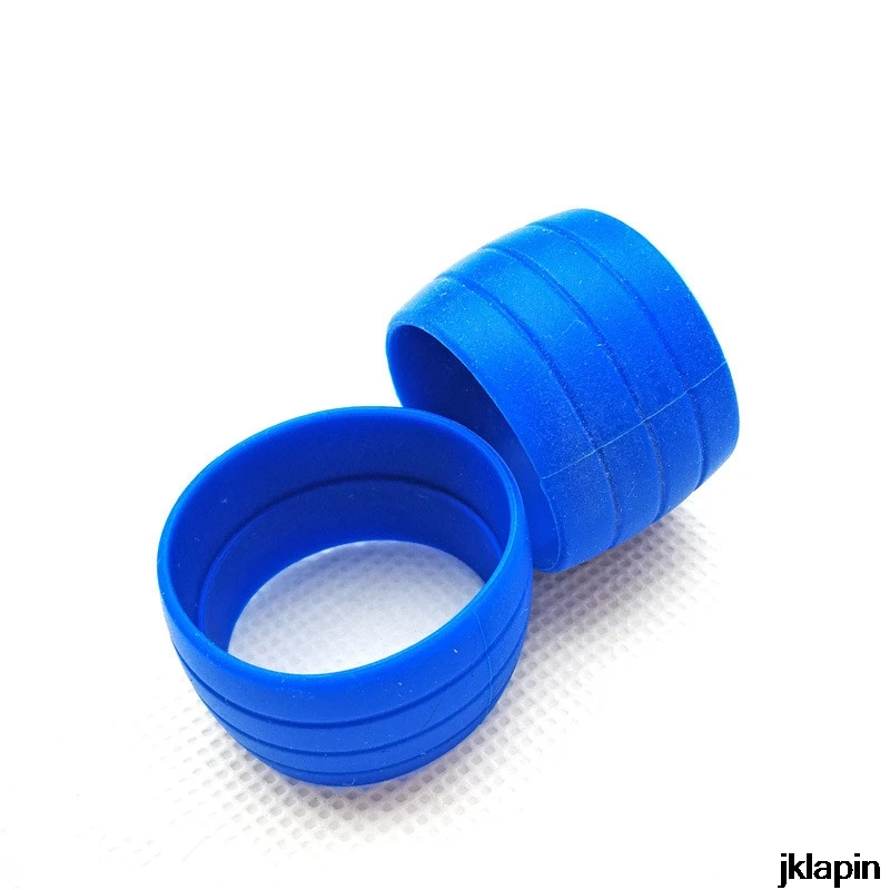 blue Силиконовая рукоятка для шоссейного велосипеда с фиксированным кольцом, эластичный резиновый ремешок, противоскользящие Заглушки для обмотка руля водостойкий износостойкий - Цвет: blue