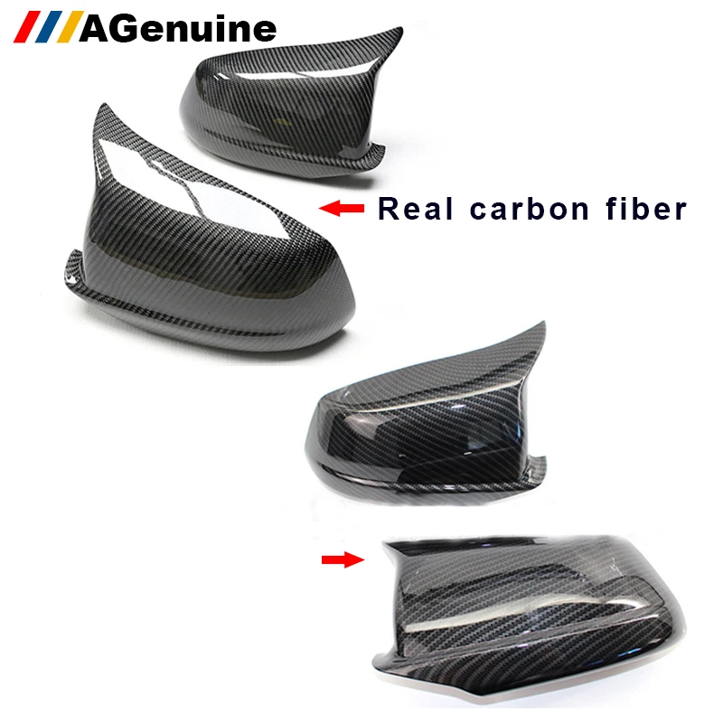 

Hi-end Real Carbon Fiber Mirror Cover Replacement With Clips Side Rearview Mirror Caps For BMW F10 F18