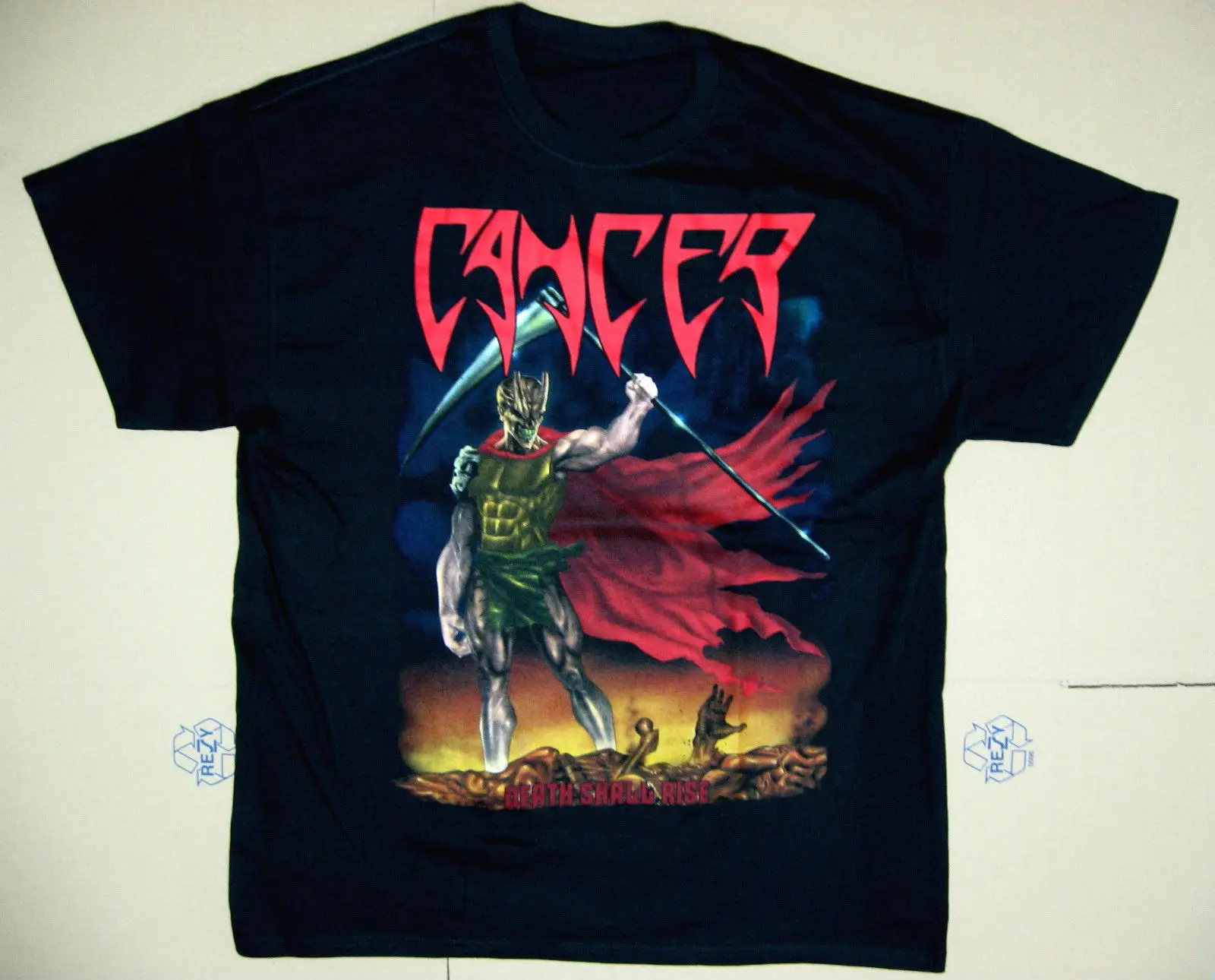 

CANCER DEATH SHALL RISE 1991 OBITUARY DISINCARNATE TESTAMENT BLACK T-SHIRT Print T Shirts