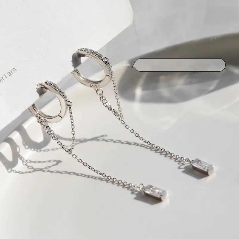 

Prevent Allergy Silver Color Tassel Round Bead Long Drop Earring For Women Party Wedding Jewelry eh1047