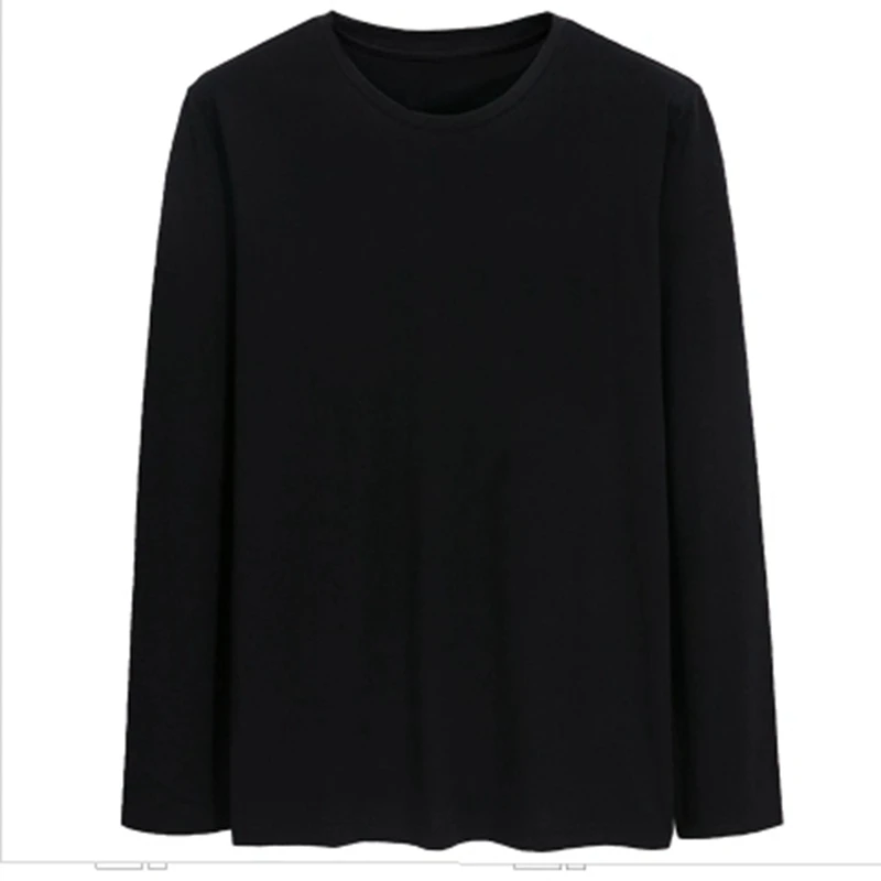 Футболка мужская хлопковая с длинным рукавом черного белого и синего цвета