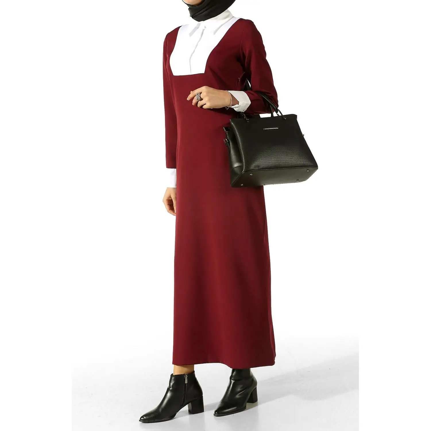 DRESS WITH SHIRT COLLAR |