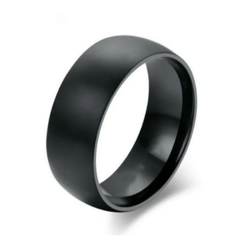 Модные мужские крутые кольца Tiatanium из стали шириной 8 мм, обручальные кольца для свадьбы и юбилея, подарочные аксессуары