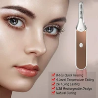 electric eyelash curler usb rechargeable electric heated eyelash long lasting electric ironing eyelash curler makeup curling