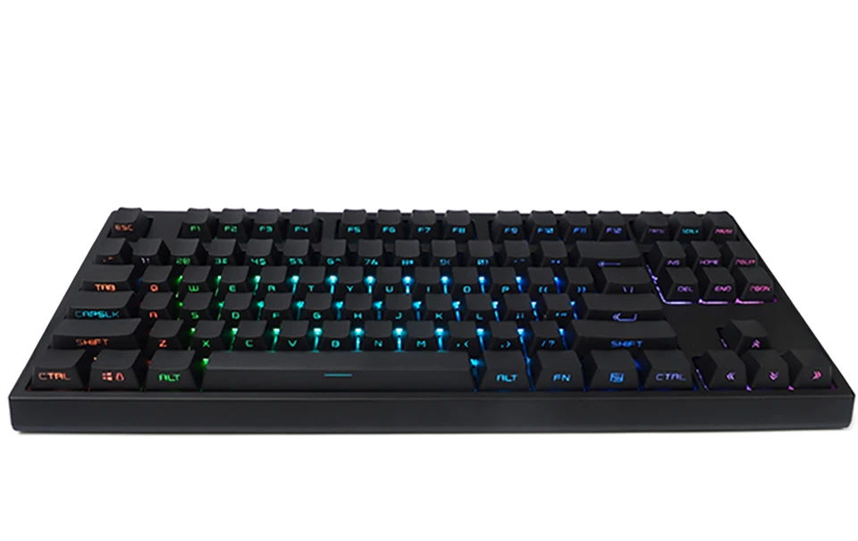 Keycool 87RGB механическая клавиатура PBT боковой люминесцентный ключ шляпа Gateron переключатель настольная игровая клавиатура