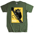 Футболка мужская хлопковая с графическим принтом, люксовая рубашка примуса, металлический клатч в стиле панк-рок, футболка унисекс