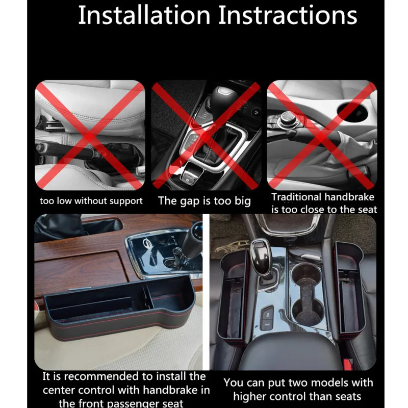 Коробка для хранения в автомобиле организатор сиденья Gap PU Чехол карманный