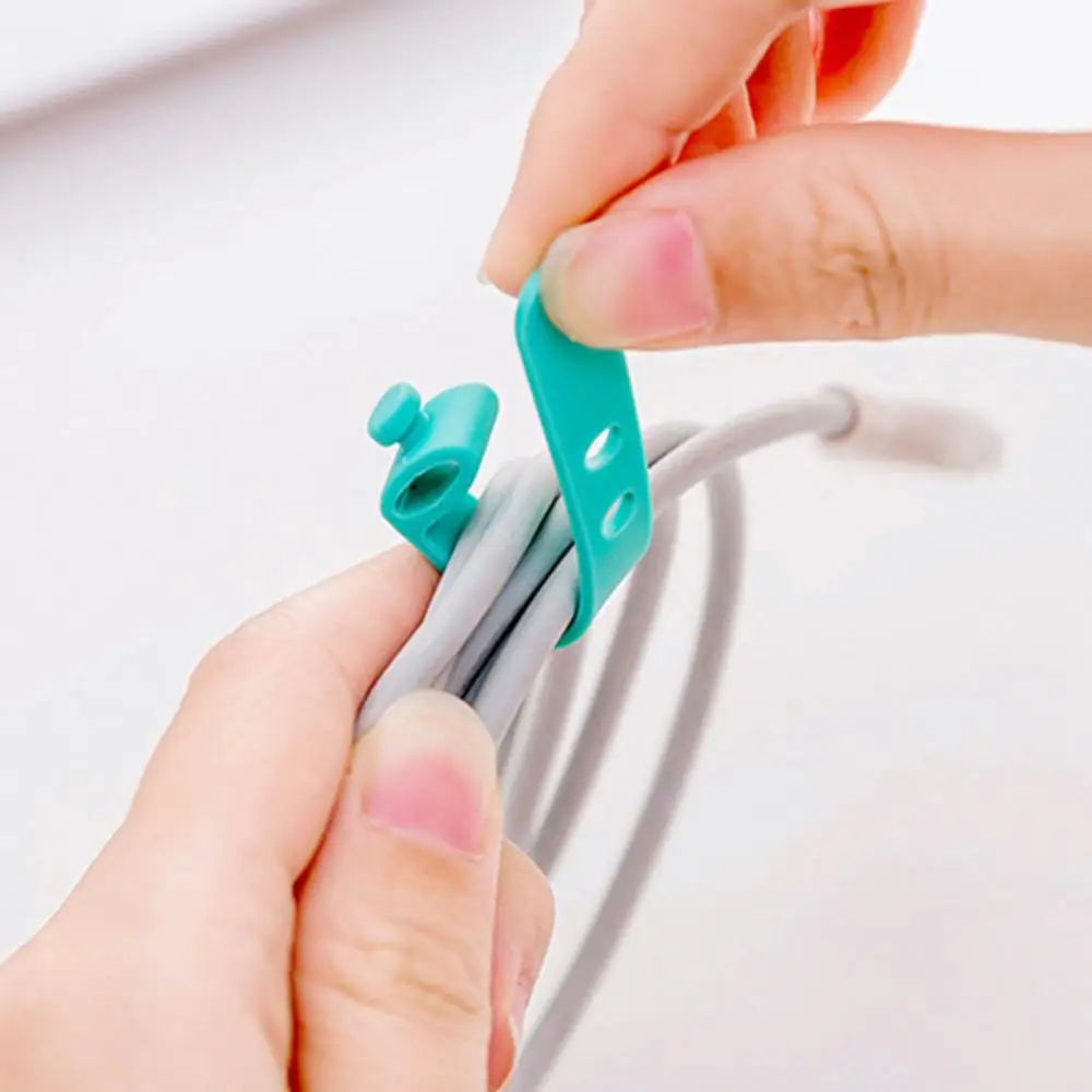 Цена за потерю! Органайзер для кабеля намотка USB-кабеля зарядки силиконовый зажим