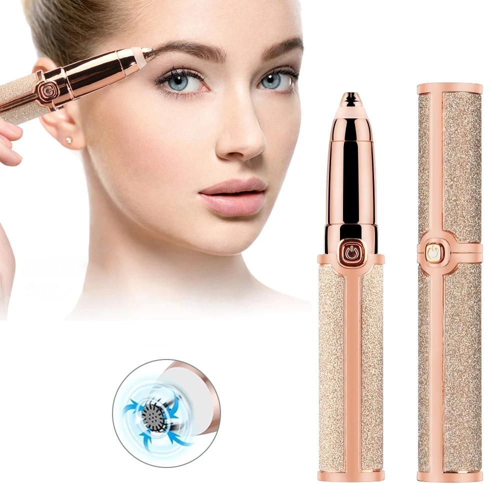 

Триммер для бровей, ручка, триммер для бикини, эпилятор для лица, электрическая бритва, удаление волос на теле для женщин, безболезненная Жен...