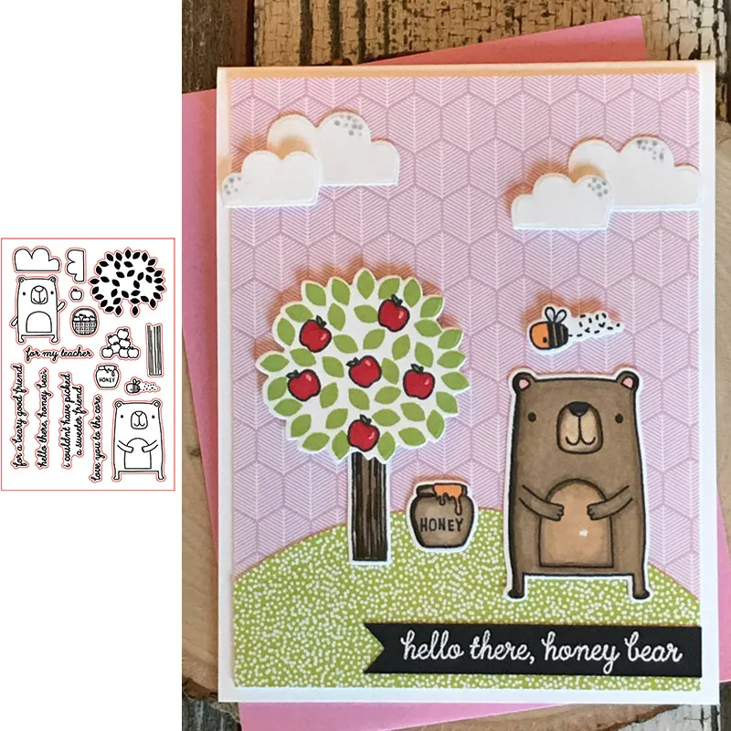 Изготовление медведей печать яблочного джема прозрачный силиконовый