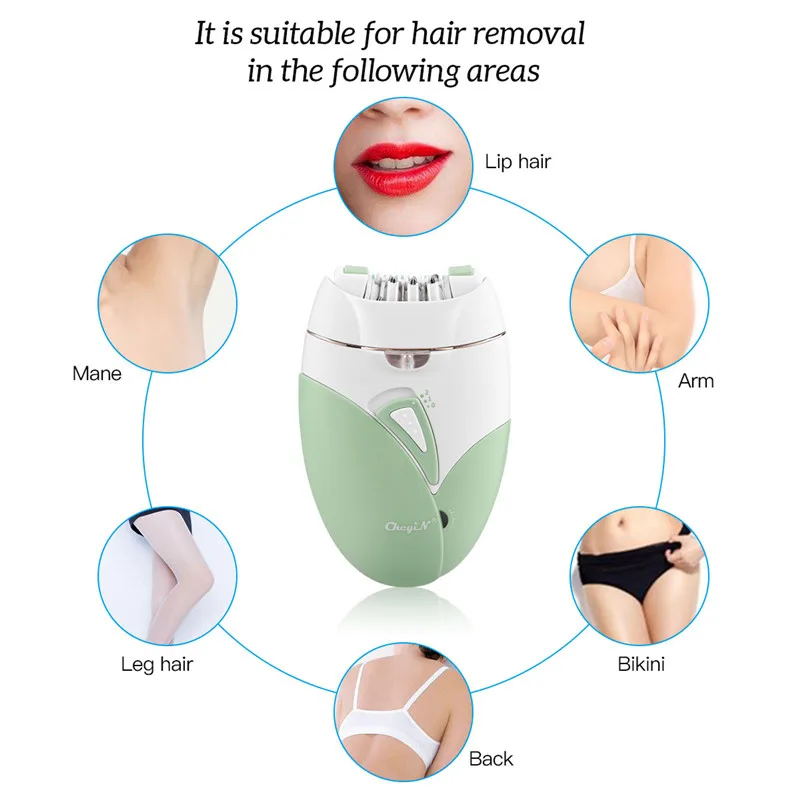 

Lady Hair Removal Epilator Electric Shaver Trimmer Female Razor Rechargeable Hair Remover Bikini Trimmer Depilator Beauty