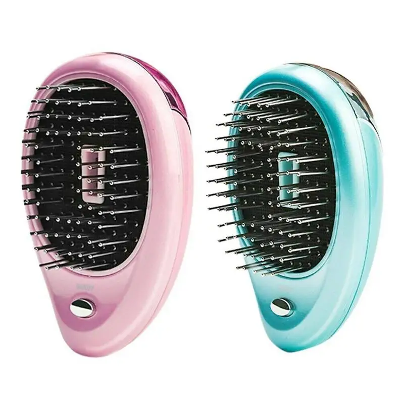 

1pc Electric Hair Comb Portable Mini Ionic Comb Vibration Hair Brush Head Massager Styling Tool