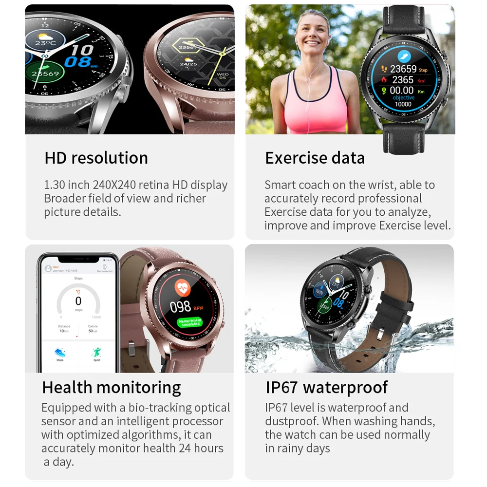 SENBONO 2021 Waterproof Smart Watch Bluetooth Answer Call Sport Men X20 Clock Fitness Tracker Women Smartwatch for IOS Android