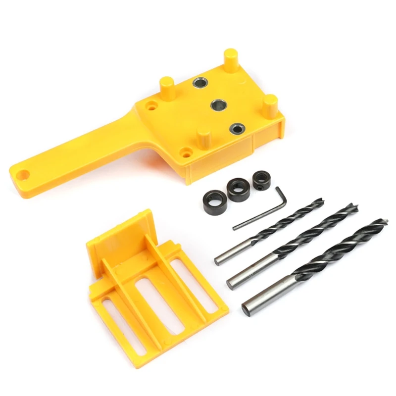 

41x/Set Pocket Dowel Jig Handheld Punch Locator Sleeve Drill Guide 6mm 8mm 10mm