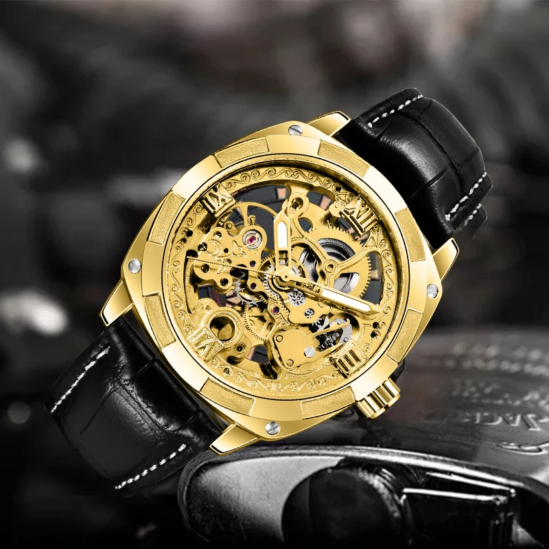 Лидирующий бренд Роскошные FORSINING для мужчин автоматические механические часы