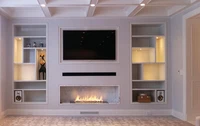 21 aug inno fire 30 inch silver or black remote control intelligent fierplace ethanol in wall