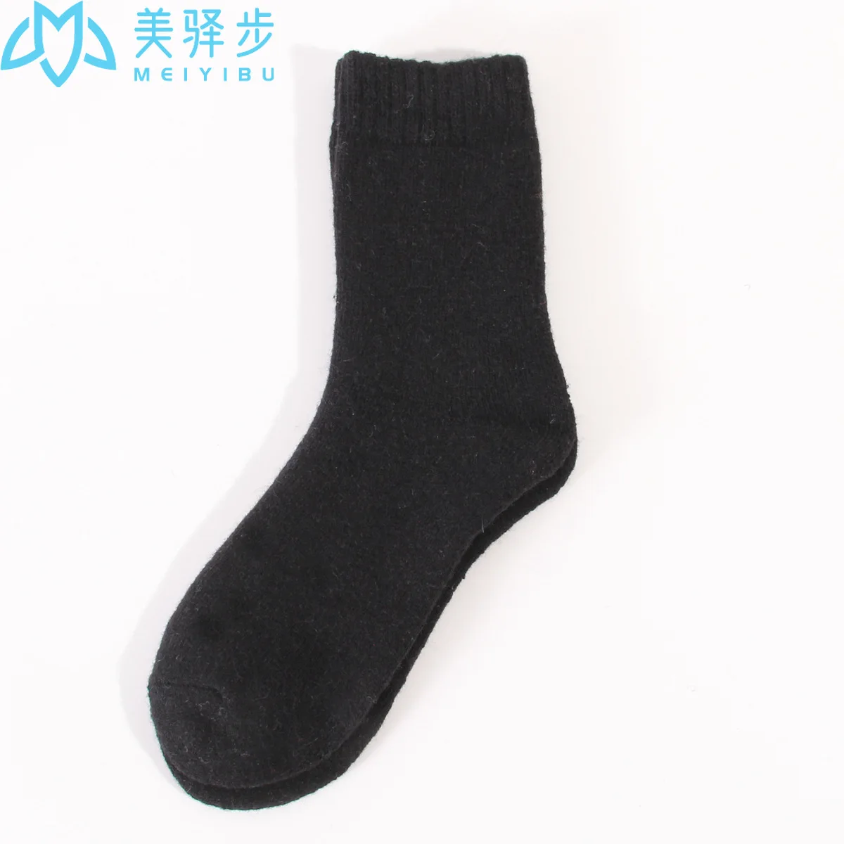 Winter Wool Socks Warm 12 PAIRS PER SET Solid Color Thick Colored Cashmere Socks Plain Women Socks