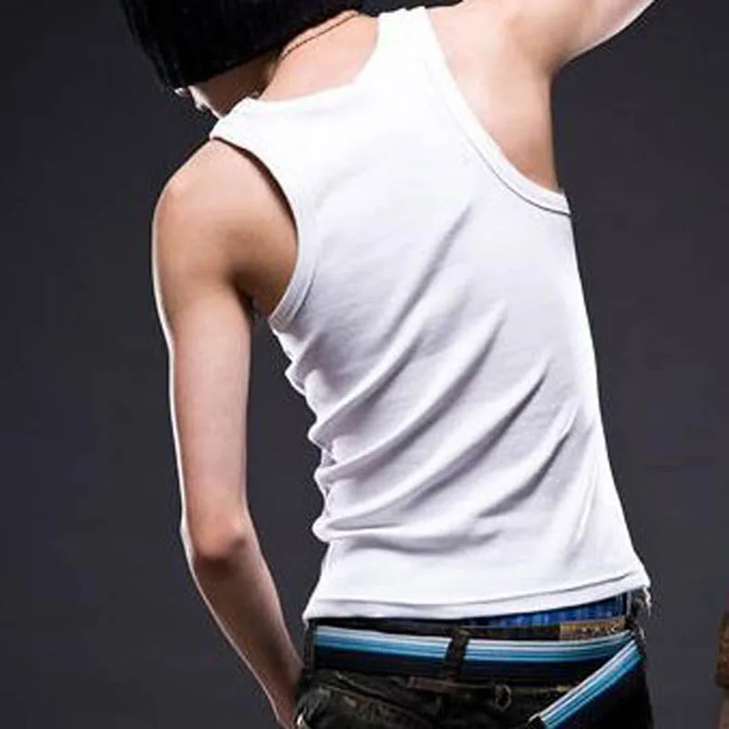 

Men's Running Vest Sports Fitness Breathable Sleeveless Shirt Korean Casual Slim Bottoming Shirt Summer Best Selling Men's Vest