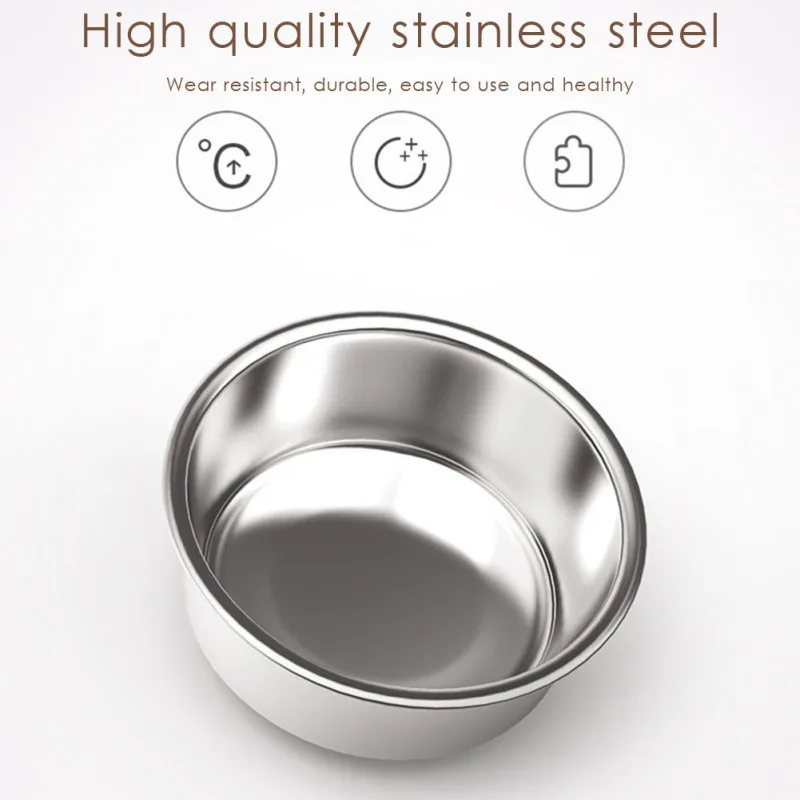 

Two Shapes Stainless Steel Dog Bowl For Dish Water Dog Food Bowl Pet Puppy Cat Bowl Feeder For Dogs Cats Pet Supplies