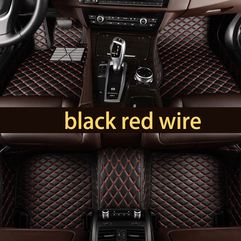 

car styling fiber leather car interior floor mat for BMW 5 series e60 e61 f10 f11 f07 G30 G31 520 525 530 535 550 540